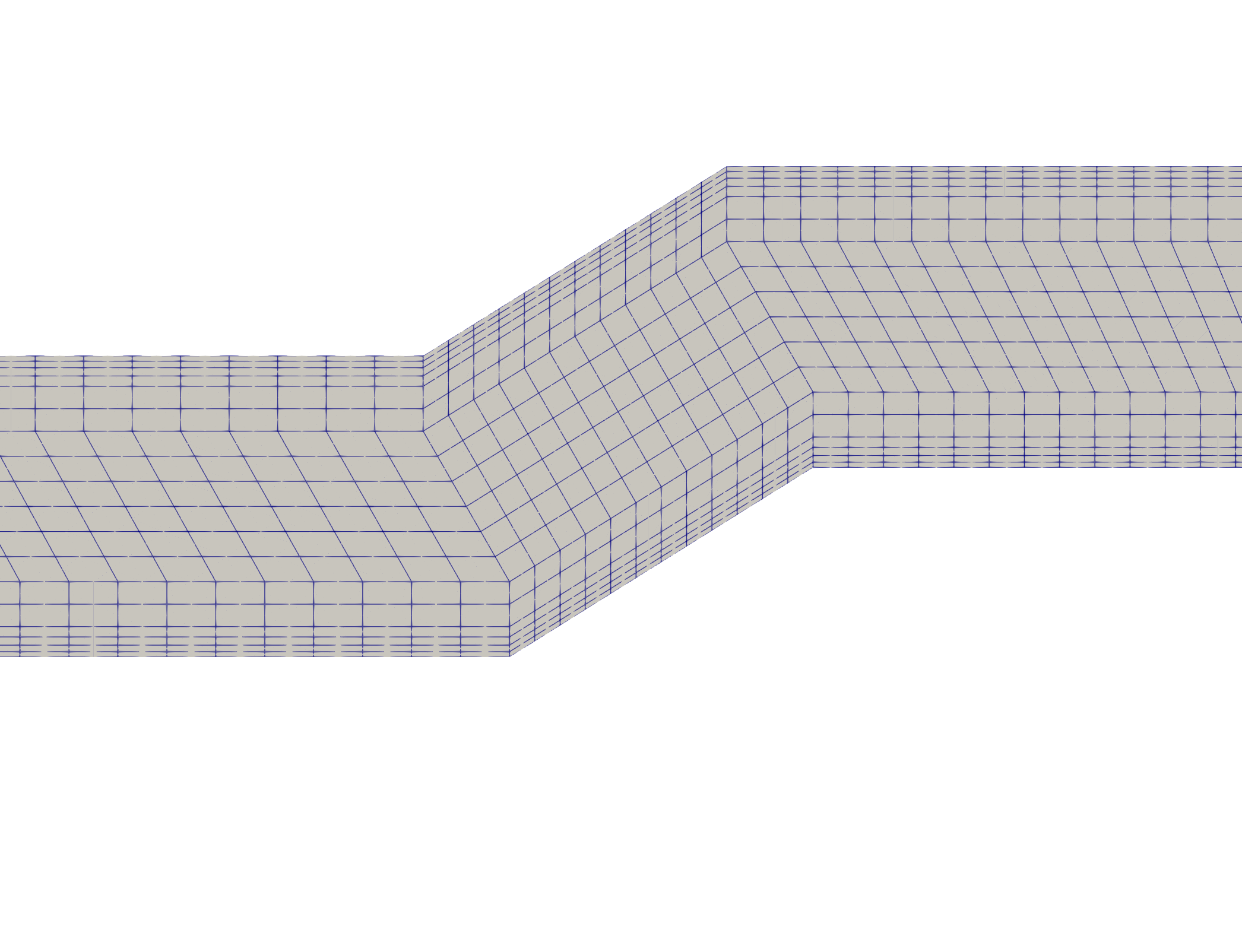 The boundary layers in the channel.