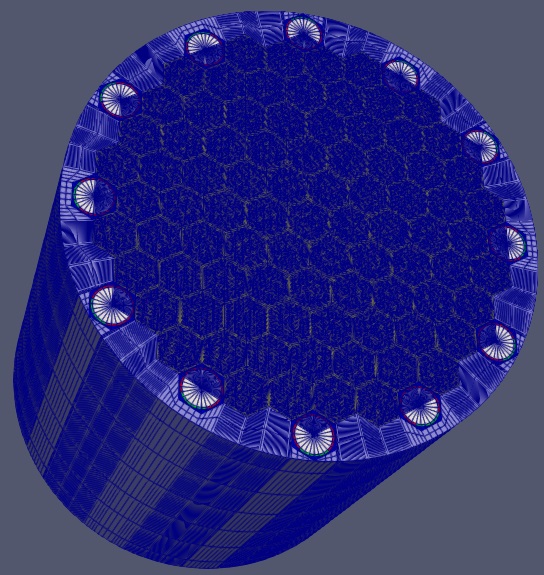 Detailed 3-D GCMR core mesh