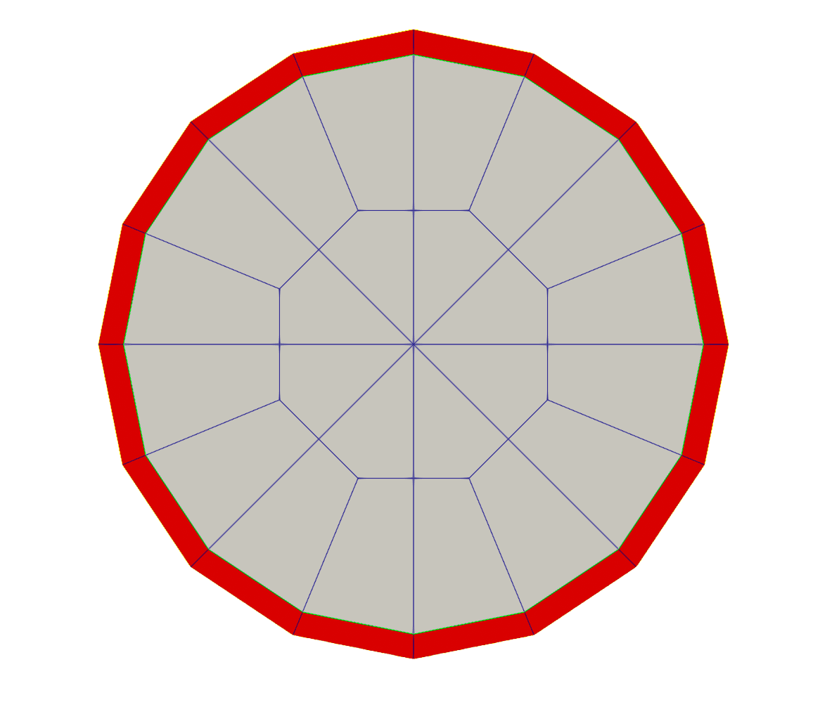 Figure 1: Shutdown Rod 1 2D mesh.
