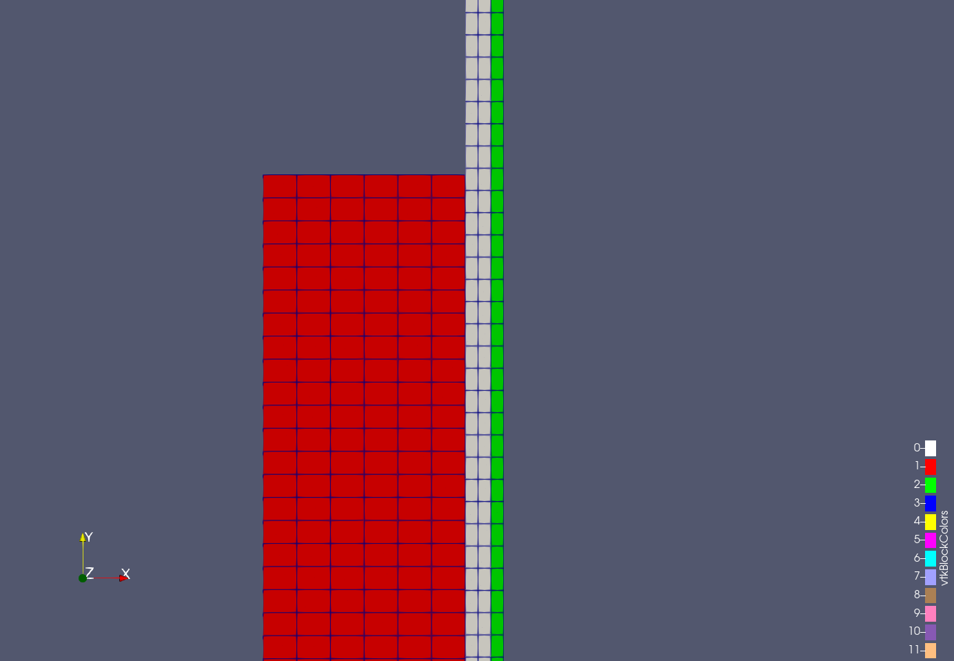 BISON spatial mesh.